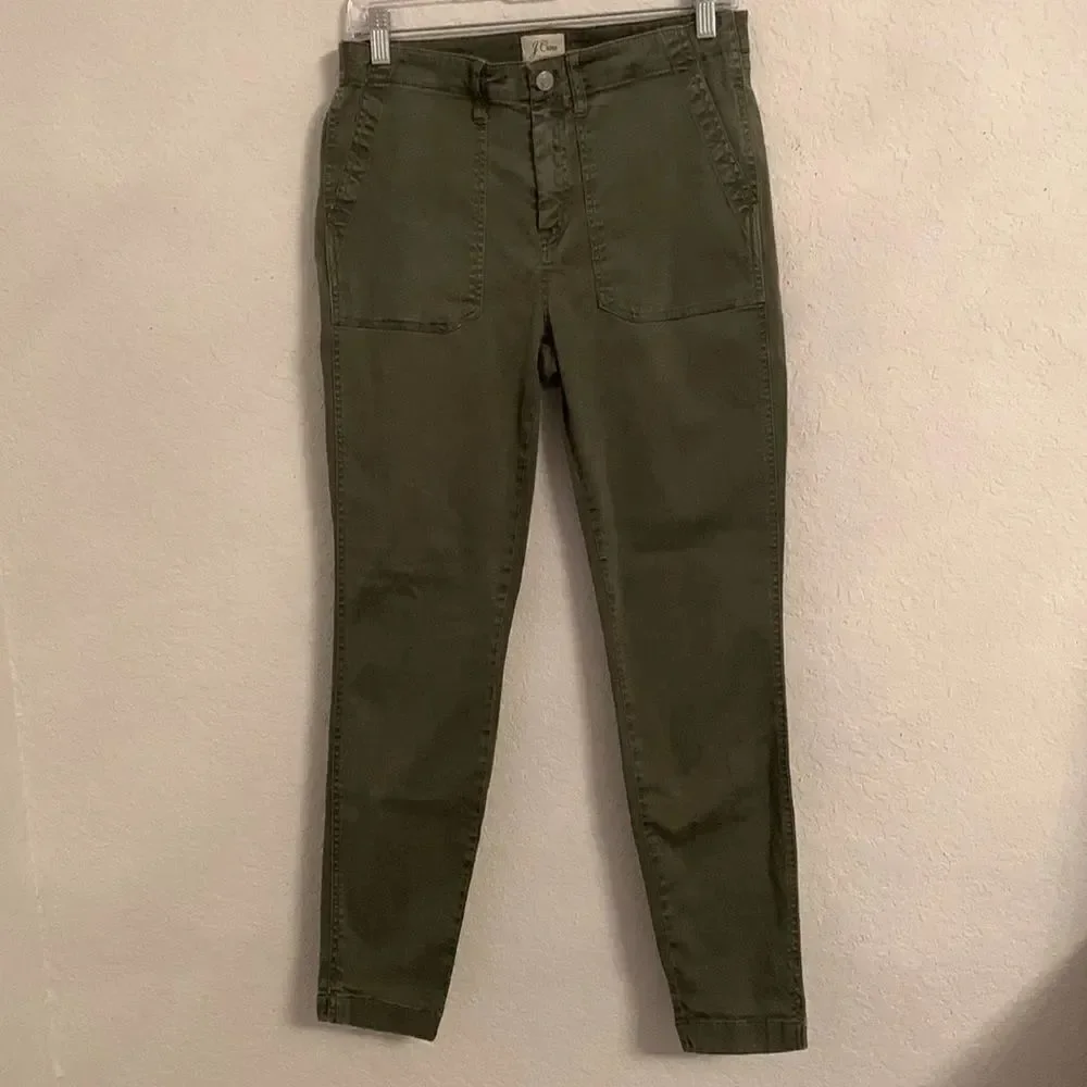 J.Crew Olive Green Cargo Style Skinny Women’s Pants Size 29